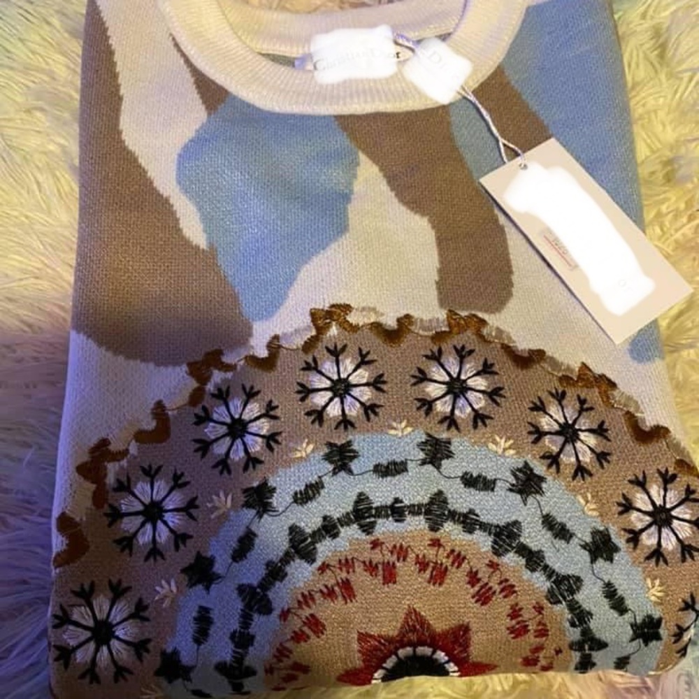 Kaleidoscope baby blue sweater